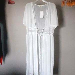 Off white see through shawl